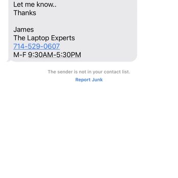 The Laptop Experts - This is what he sent after telling me the hard drive was not recoverable and it's no good, - Computers Near Me - Brea, California The Laptop Experts - This is what he sent after telling me the hard drive was not recoverable and it's no good, - Computers Near Me - Brea, California