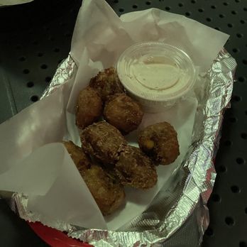 MoJoe's Burger Joint - Fried corn balls - Burgers Near Me - Raleigh, North Carolina MoJoe's Burger Joint - Fried corn balls - Burgers Near Me - Raleigh, North Carolina