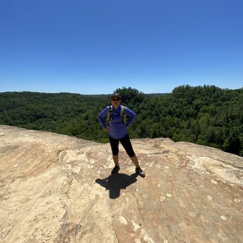 Red River Gorge - Me standing on top one of the end of the trails - Hiking Near Me - Stanton, Kentucky