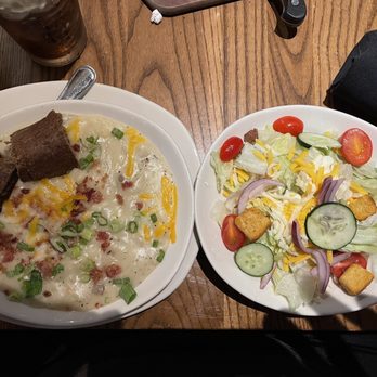 Outback Steakhouse - Baked Potato Soup & House side salad for the unlimited soup and salad - Steakhouses Near Me - Bel Air, Maryland Outback Steakhouse - Baked Potato Soup & House side salad for the unlimited soup and salad - Steakhouses Near Me - Bel Air, Maryland