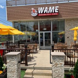 Exterior outside entrance of Wame Shawarma - Very nice outdoor seating - Collegeville, Pennsylvania Exterior outside entrance of Wame Shawarma - Very nice outdoor seating - Collegeville, Pennsylvania