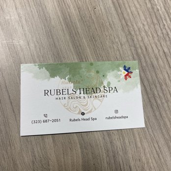 Rubels Head Spa - Front of business card - Hair Salons Near Me - Montebello, California
