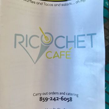 Ricochet Cafe - Front of Menu - New American Near Me - Blairsden, California Ricochet Cafe - Front of Menu - New American Near Me - Blairsden, California