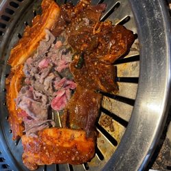 Asian BBQ & Pho - Beef Brisket , Spicy Beef Bulgogi , spicy pork belly