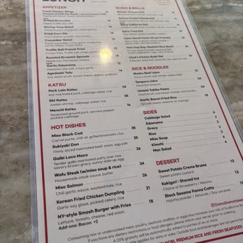 Domo Domo - Lunch menu - Japanese Near Me - Ewa Beach, Hawaii
