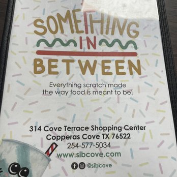 Something in Between - Menu - Breakfast & Brunch Near Me - Copperas Cove, Texas