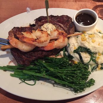 Yard House - Ribeye Steak and Shrimp - New American Near Me - Irvine, California
