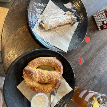 New Yorkese - The warm pretzel plate and the fantastic nutella cannoli - Pizza Near Me - Boulder, Colorado New Yorkese - The warm pretzel plate and the fantastic nutella cannoli - Pizza Near Me - Boulder, Colorado
