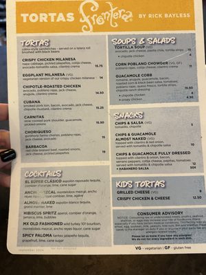 Menu photo 8 Tortas Frontera Chicago, IL