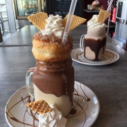 The Chocolate Room - Golden gaytime bomb and mars bar shake