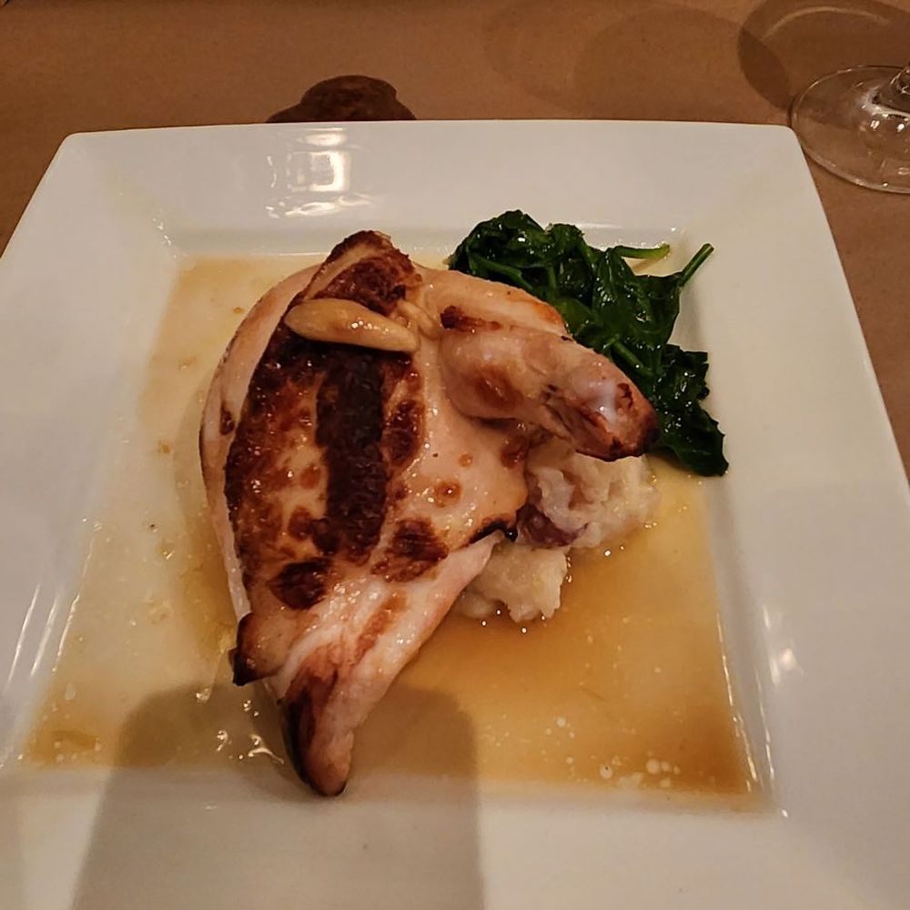 Rustica - Chicken breast with greens and potato's - Modern European Near Me - Kalamazoo, Michigan Rustica - Chicken breast with greens and potato's - Modern European Near Me - Kalamazoo, Michigan