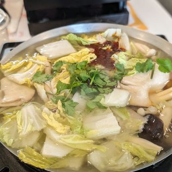 Pot On Fire - Finally came out... Husband said there were no shrimp balls in his original mushroom pot with veggies broth. - Hot Pot Near Me - Eastvale, California Pot On Fire - Finally came out... Husband said there were no shrimp balls in his original mushroom pot with veggies broth. - Hot Pot Near Me - Eastvale, California