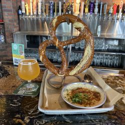 World of Beer - Oh yeah, one hell of a beer pretzel.
