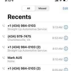 Straight Up Automotive Service - Multiple attempts to contact the shop from five minutes after my appointment on, with no call back