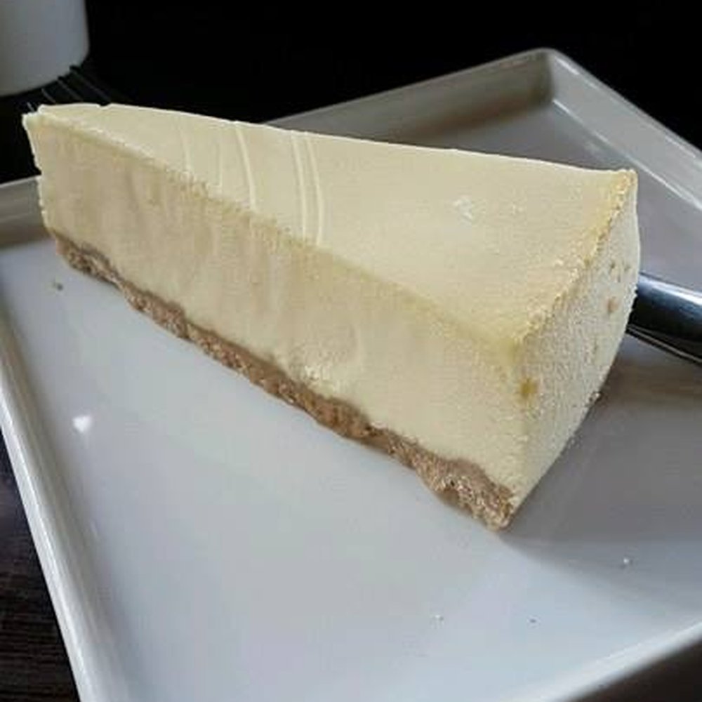 Tea Leaf Cafe - Slice of plain cheesecake - Coffee & Tea Near Me - Amherst, New York Tea Leaf Cafe - Slice of plain cheesecake - Coffee & Tea Near Me - Amherst, New York