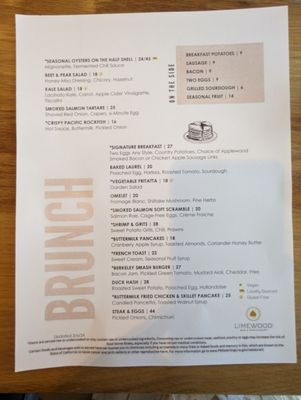 Menu photo 4 Limewood Bar & Restaurant Berkeley, CA Menu photo 4 Limewood Bar & Restaurant Berkeley, CA