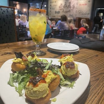 Local Goat - Deviled eggs and spicy jalapeño margaritas - New American Near Me - Pigeon Forge, Tennessee