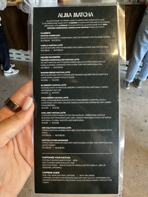 Menu photo 5 Alma Matcha FORT LAUDERDALE, FL