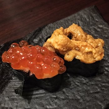 Shiro's - Ikura (roe) and Uni (sea urchin) nigiri - Sushi Bars Near Me - Seattle, Washington