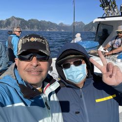 The Fish House - That 18yr old from Connecticut in the corner was on fire! Danny & I travel the world to fish! Ronnie making chum.