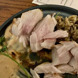 Undercooked halibut