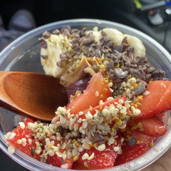 Acai Bar - Peanut Butter Me Up Bowl - Acai Bowls Near Me - Monrovia, California Acai Bar - Peanut Butter Me Up Bowl - Acai Bowls Near Me - Monrovia, California