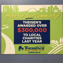 Theisen's - Theisen's gives back to the local community.