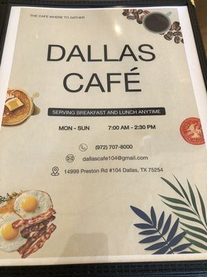 Menu photo 3 Dallas Cafe Dallas, TX Menu photo 3 Dallas Cafe Dallas, TX