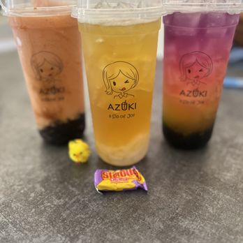 Azuki Tea - Strawberry & peach smoothie, lychee on lychee & honeydew galaxy . - Bubble Tea Near Me - Thousand Oaks, California Azuki Tea - Strawberry & peach smoothie, lychee on lychee & honeydew galaxy . - Bubble Tea Near Me - Thousand Oaks, California