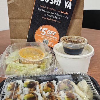 Sushi Ya - $16. Lunch special 2 rolls 12 pieces of rolls, salad, and miso soup....Yummmm - Japanese Near Me - Garden City, New York Sushi Ya - $16. Lunch special 2 rolls 12 pieces of rolls, salad, and miso soup....Yummmm - Japanese Near Me - Garden City, New York