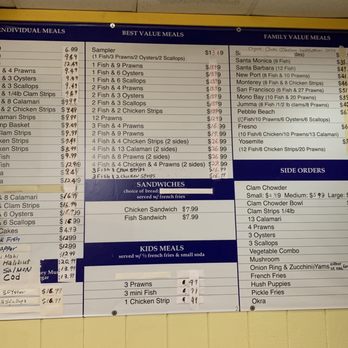 West Coast Fish N' Chips - Current menu pricing. 11/21. - Seafood Near Me - Fresno, California West Coast Fish N' Chips - Current menu pricing. 11/21. - Seafood Near Me - Fresno, California