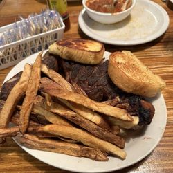 Tamale Factory - Porterhouse and fries