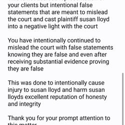 LG Health Physicians Family Medicine Strasburg - Cease and desist sent to Tucker law group for their intentional 30 lies they have told in court
