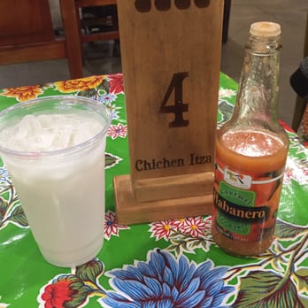 Chichen Itza Restaurant - Delicious horchata and talk about some hot sauce, HABANERO!!! - Mexican Near Me - Los Angeles, California Chichen Itza Restaurant - Delicious horchata and talk about some hot sauce, HABANERO!!! - Mexican Near Me - Los Angeles, California