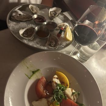 The Florentine Cafe - Oysters and Mozzarella Caprese - Italian Near Me - Boston, Massachusetts