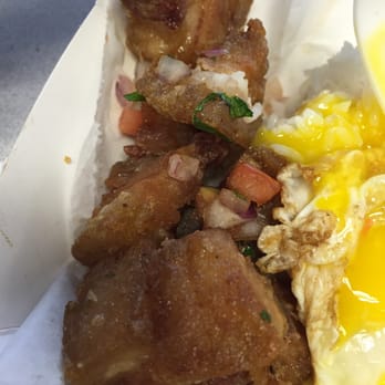 Hula Truck - Close up of the lechon. Hearty crunchy fatty pieces of fat! Explosive yummm - Filipino Near Me - Santa Clara, California Hula Truck - Close up of the lechon. Hearty crunchy fatty pieces of fat! Explosive yummm - Filipino Near Me - Santa Clara, California