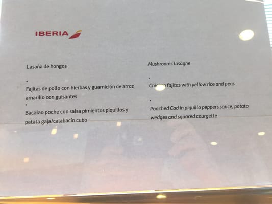 Menu photo 2 Iberia Sala VIP Madrid, M