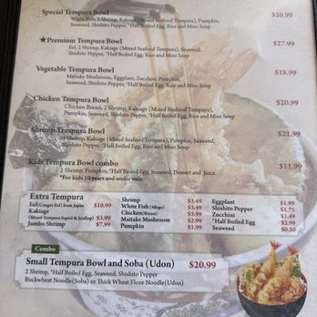 Tendon Tempura Carlos Junior - Menu 2026 - Japanese Near Me - Pasadena, California