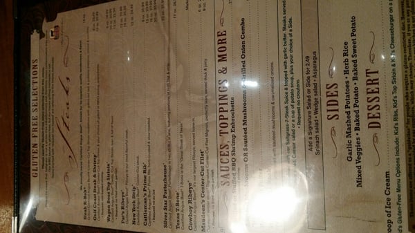 Menu photo 4 Saltgrass Steak House Dallas, TX