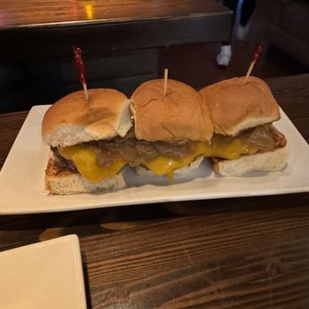 Hula's Modern Tiki - Beef sliders with cheese - Hawaiian Near Me - Phoenix, Arizona