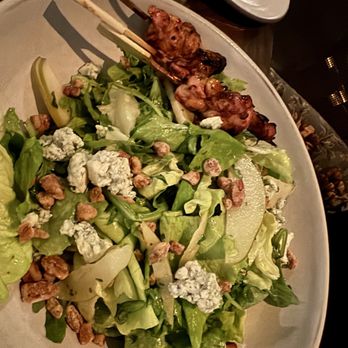 PYRO - Asian Pear & Mixed Greens with Chicken Thigh skewers - Desserts Near Me - Phoenix, Arizona