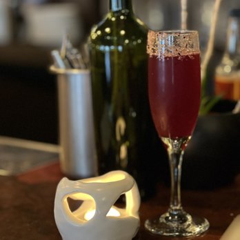 Millennium - Lovers Lane - the hibiscus mezcal is smoky, sweet, and effervescent - Vegan Near Me - Oakland, California