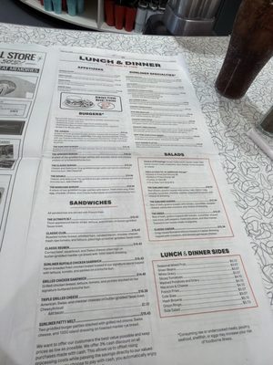 Menu photo 1 Sunliner Diner Orange Beach, AL