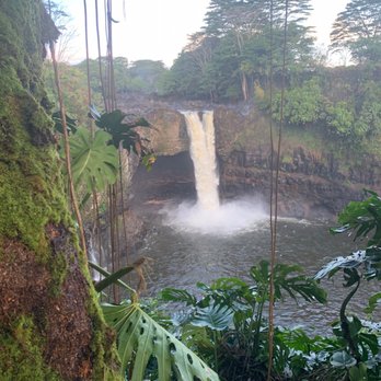 Rainbow Falls - The 80 Foot drop into a lava cave - Parks Near Me - Hilo, Hawaii