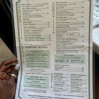 Bammy's Modern Caribbean - Drink menu - Caribbean Near Me - Washington, DC, District of Columbia