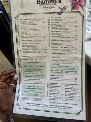 Menu photo 1 Bammy's Modern Caribbean Washington, DC, DC