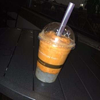Breeze Bakery Cafe - Thai tea milk smoothie with jelly! Jelly took up too much space in my opinion! - Bakeries Near Me - Annandale, Virginia