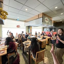 Happy Shabu Shabu - Our group got a lesson on what shabu shabu is and how to cook and enjoy the meal.