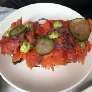 49th Parallel Coffee - Salmon toast - Coffee & Tea Near Me - Vancouver, British Columbia