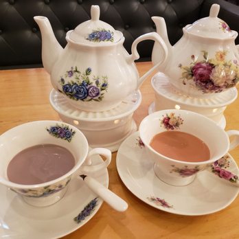 Prince Tea House - Lavender green milk tea. Rose lover milk tea. - Tea Rooms Near Me - Flushing, New York